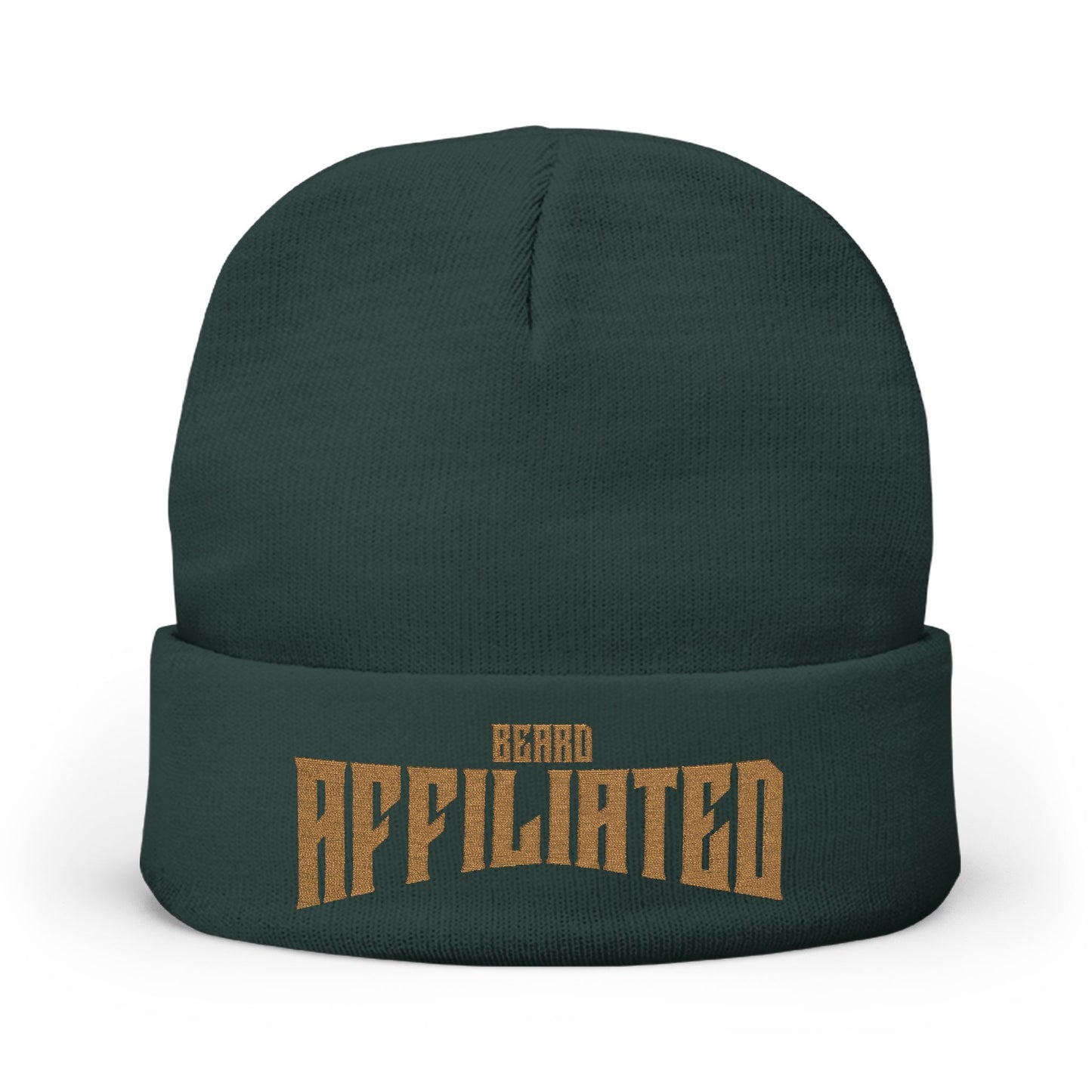 "Beard Affiliated" Embroidered Knit Beanie