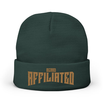 "Beard Affiliated" Embroidered Knit Beanie