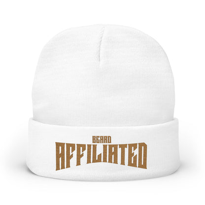 "Beard Affiliated" Embroidered Knit Beanie