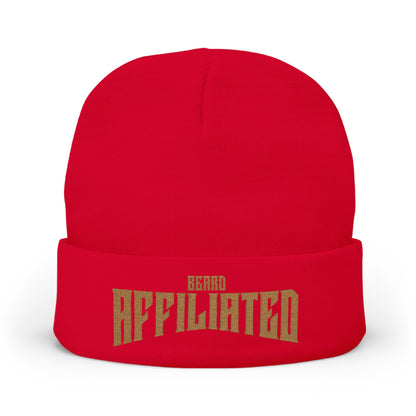 "Beard Affiliated" Embroidered Knit Beanie