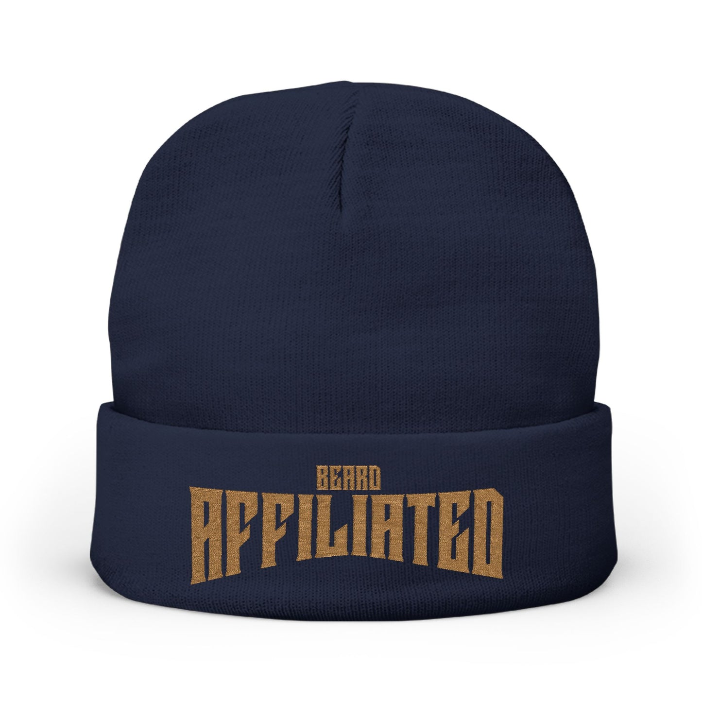 "Beard Affiliated" Embroidered Knit Beanie
