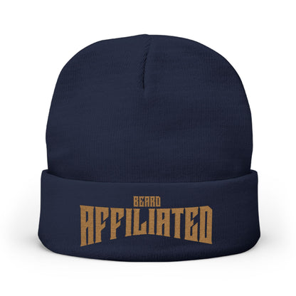 "Beard Affiliated" Embroidered Knit Beanie